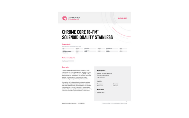 Chrome Core 18-FM Solenoid